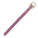 PINK SAPPHIRE AND DIAMOND BRACELET -    - Online Auction of Fine Jewels