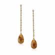 PAIR OF CITRINE AND DIAMOND EAR PENDANTS - Online Auction of Fine Jewels