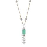 EMERALD AND DIAMOND SAUTOIR -    - Online Auction of Fine Jewels