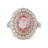PADPARADSCHA SAPPHIRE AND DIAMOND RING -    - Online Auction of Fine Jewels