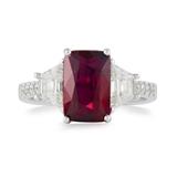 RUBY AND DIAMOND RING -    - Online Auction of Fine Jewels
