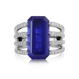 TANZANITE AND DIAMOND RING -    - Online Auction of Fine Jewels