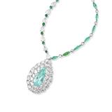 TOURMALINE, EMERALD AND DIAMOND NECKLACE -    - Online Auction of Fine Jewels