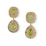 PAIR OF GEMSET EARRINGS -    - Online Auction of Fine Jewels