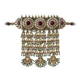 RUBY AND DIAMOND POLKI CHOKER -    - Online Auction of Fine Jewels