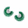 PAIR OF EMERALD AND DIAMOND EARRINGS - Online Auction of Fine Jewels