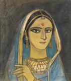 Woman - Ganesh  Pyne - Spring Live Auction | Modern Indian Art