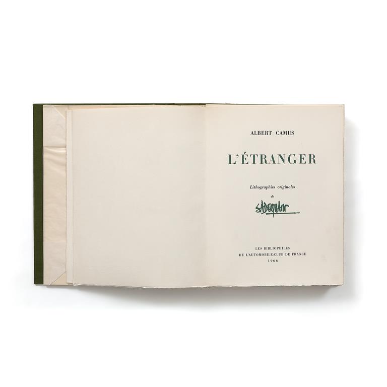 Albert Camus - L`Etranger: Lithographies Originales de Sadequain 