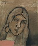 Untitled (Portrait of Rashda Siddiqui) - M F Husain - Spring Online Auction