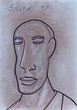 Untitled (Head of a Man) - F N Souza - Spring Online Auction