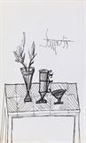 Untitled (Still Life with Table) - F N Souza - Spring Live Auction | Modern Indian Art