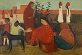 In the Ladies' Enclosure - Amrita  Sher-Gil - Summer Live Auction