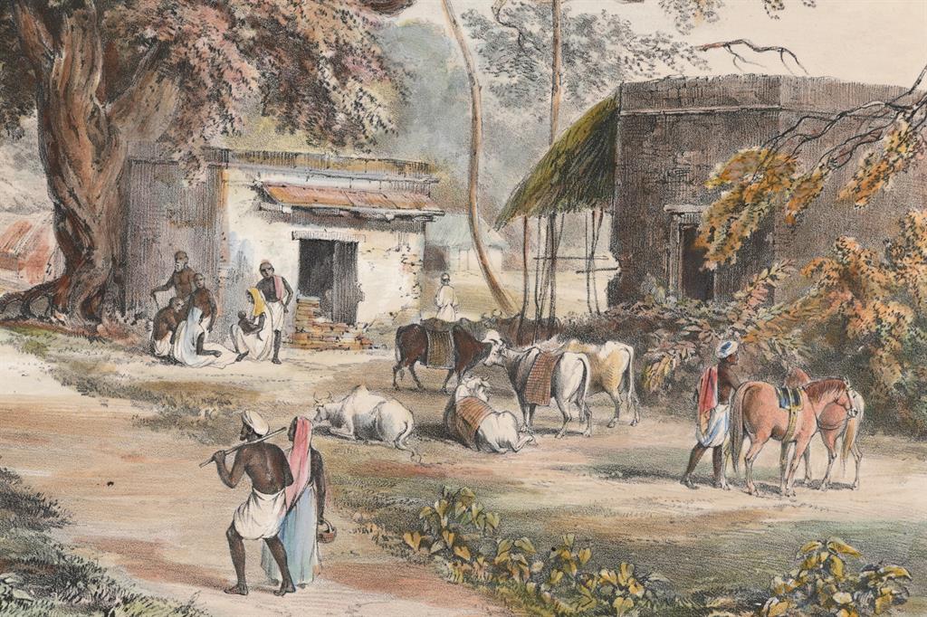 SIR CHARLES D`OYLY - View in the Serampore Road. A Settlement @ | StoryLTD