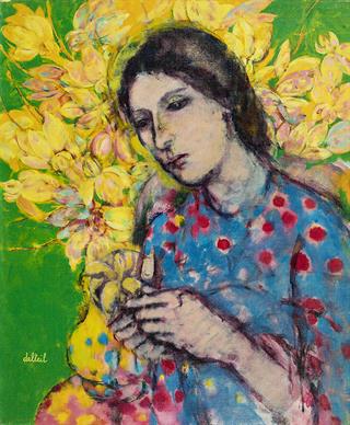 Lady with Yellow Vase