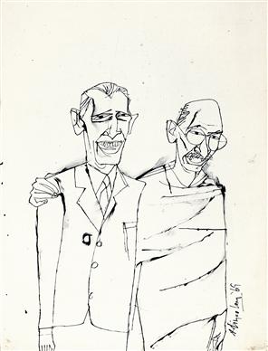 Gandhi with Jinnah