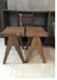 Slat Stool V Leg