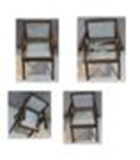 Floating back chairs