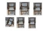 Floating back chairs