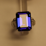 TANZANITE AND DIAMOND RING