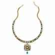 PERIOD EMERALD AND DIAMOND `POLKI` NECKLACE     - Fine Jewels, Silver and Watches