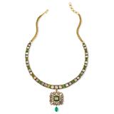 PERIOD EMERALD AND DIAMOND `POLKI` NECKLACE     -    - Fine Jewels, Silver and Watches