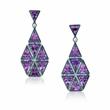 PAIR OF AMETHYST AND DIAMOND EARRINGS - Fine Jewels, Silver and Watches