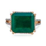 AN IMPORTANT COLOMBIAN EMERALD AND DIAMOND RING  -    - Fine Jewels, Silver and Watches