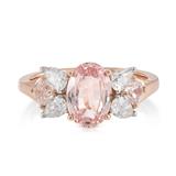 PADPARADSCHA SAPPHIRE AND DIAMOND RING -    - Fine Jewels, Silver and Watches