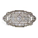 ART DECO DIAMOND BROOCH -    - Fine Jewels, Silver and Watches