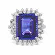 TANZANITE AND DIAMOND RING - Fine Jewels, Silver and Watches