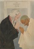 Tagore and Gandhi - Asit Kumar Haldar - Winter Live Auction: Indian Art