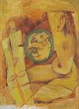 Untitled (Maya's Dream) - M F Husain - Winter Live Auction: Indian Art
