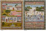 Double-sided page from a Bhagwat Purana -    - Winter Live Auction: Indian Art