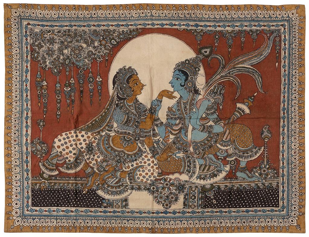 kalamkari painting krishna