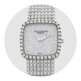 PATEK PHILIPPE: DIAMOND AND WHITE GOLD WRISTWATCH -    - Online Auction of Watches and Timepieces