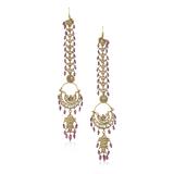 PAIR OF GEMSET ‘CHANDBALI‘ EARRINGS -    - Online Auction of Fine Jewels and Silver