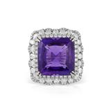 AMETHYST AND DIAMOND RING -    - Online Auction of Fine Jewels and Silver