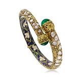 EMERALD AND DIAMOND BANGLE -    - Online Auction of Fine Jewels and Silver
