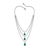 EMERALD AND DIAMOND NECKLACE -    - Online Auction of Fine Jewels and Silver