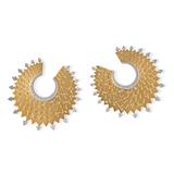 PAIR OF GOLD AND DIAMOND EARCLIPS -    - Online Auction of Fine Jewels and Silver