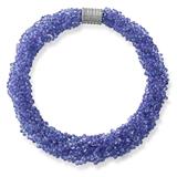 SIX ROW TANZANITE BEAD NECKLACE -    - Online Auction of Fine Jewels and Silver