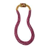 AN IMPORTANT RUBY BEAD NECKLACE -    - Online Auction of Fine Jewels and Silver