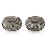 PAIR OF PERIOD SILVER ANKLETS -    - Online Auction of Fine Jewels and Silver
