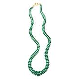 EMERALD BEADS AND PEARL NECKLACE -    - Online Auction of Fine Jewels and Silver