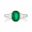 EMERALD AND DIAMOND RING - Online Auction of Fine Jewels and Silver