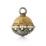 GEMSET GOLD ‘BORLA‘ OR FOREHEAD ORNAMENT -    - Online Auction of Fine Jewels and Silver