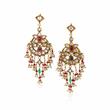 PAIR OF GEMSET ‘CHANDBALI‘ EARRINGS - Online Auction of Fine Jewels and Silver
