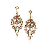 PAIR OF GEMSET ‘CHANDBALI‘ EARRINGS -    - Online Auction of Fine Jewels and Silver
