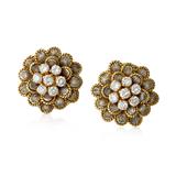  PAIR OF DIAMOND EARRINGS -    - Online Auction of Fine Jewels and Silver