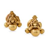 PAIR OF PERIOD GOLD ‘PAMBADAM‘ EARRINGS -    - Online Auction of Fine Jewels and Silver